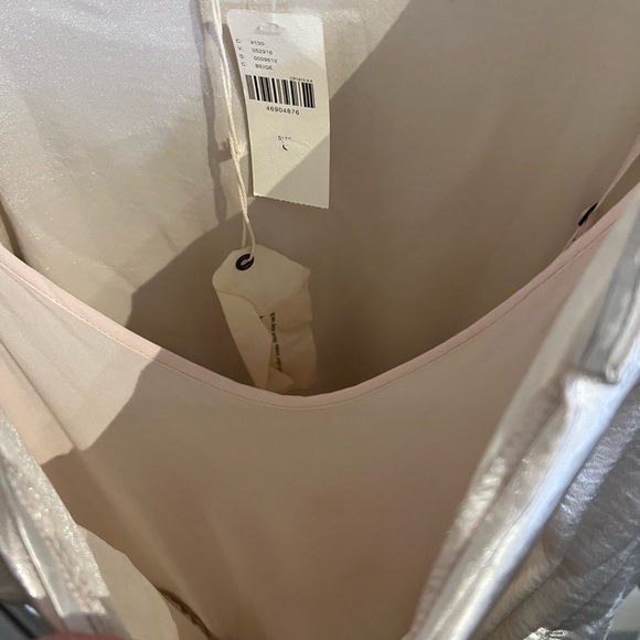 Anthropologie Maeve Metallic Tie Waist Dress Small NWT - Picture 16 of 16